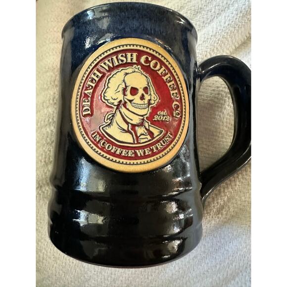 Death Wish Coffee Mug - In Coffee We Trust/George Washington (2016) - #2205/3500 - Picture 1 of 6
